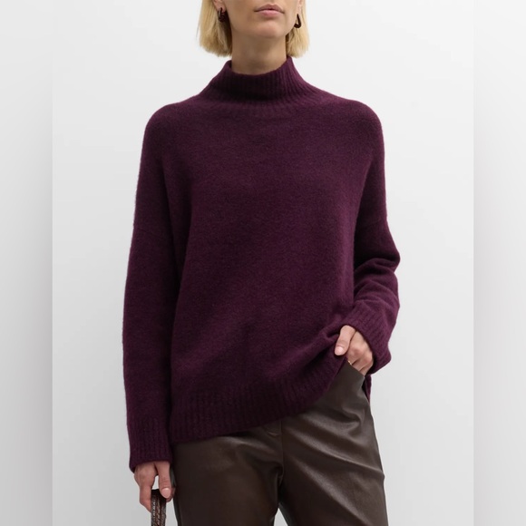French Connection Deep Purple Turtleneck Sweater